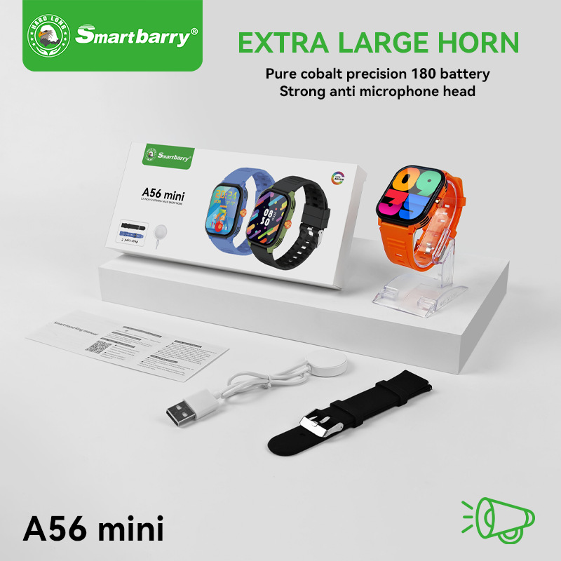 A56 Mini Smart Watch – হার্ট রেট, ব্লাড প্রেসার, SpO₂, ঘুম মনিটরিং ও ব্লুটুথ কল সহ ২০২৫ নতুন মডেল - Image 4