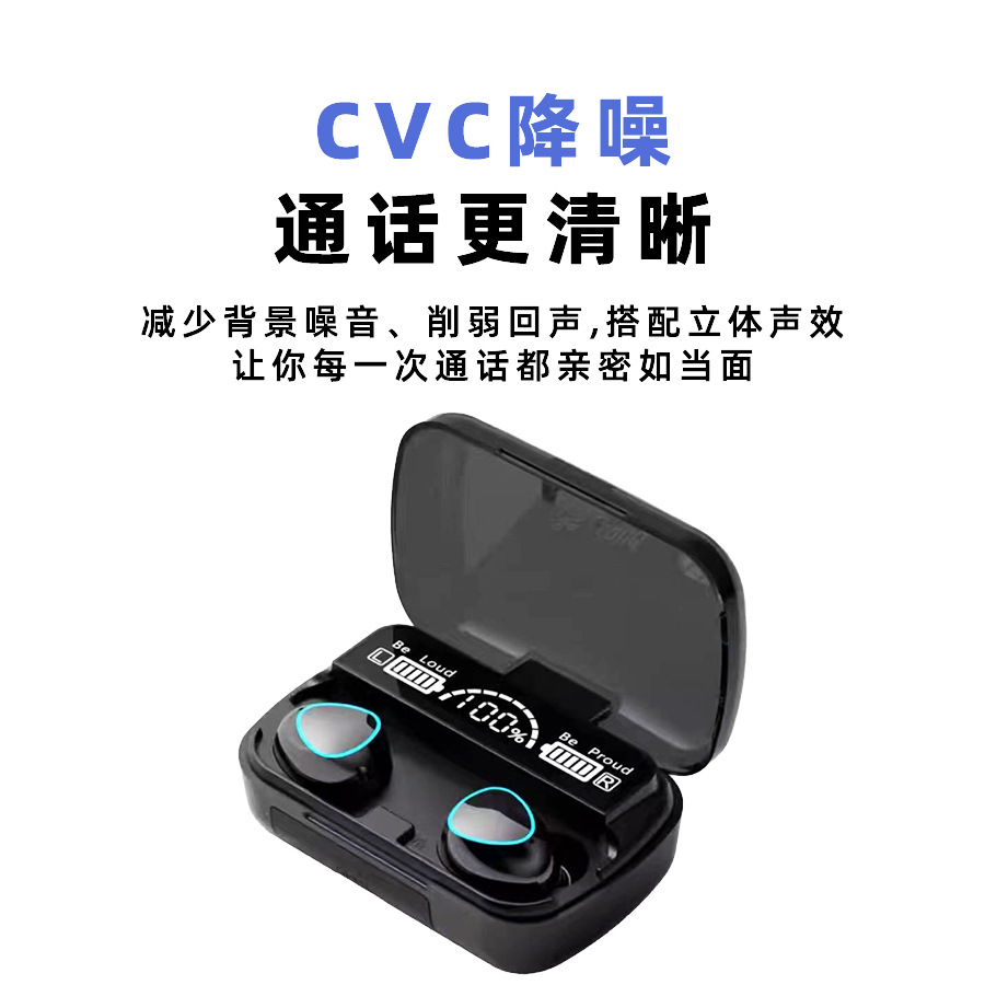 M10 Bluetooth Headset – ডিজিটাল ডিসপ্লে সহ লং ব্যাটারি লাইফ হাই সাউন্ড হেডসেট - Image 3